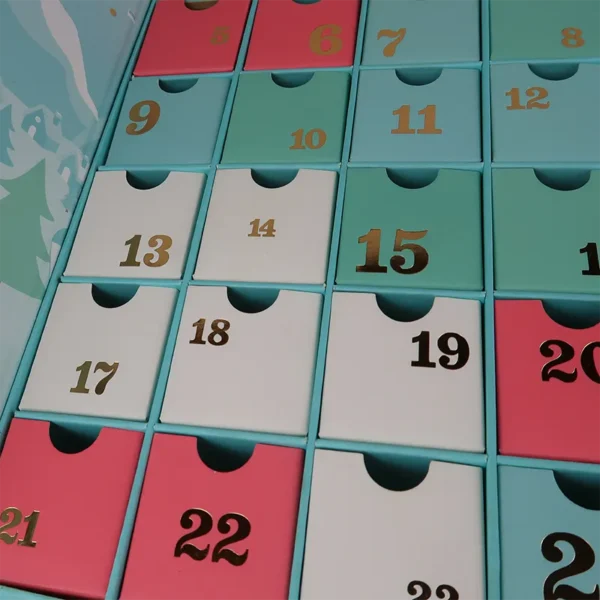 custom christmas calendar gift box