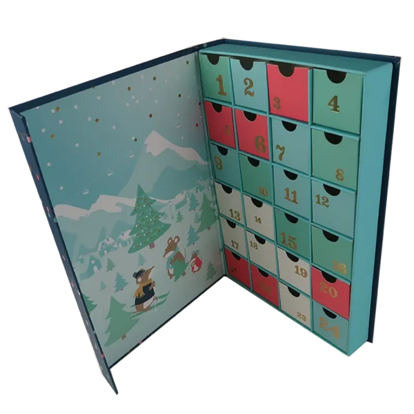 custom christmas calendar gift box